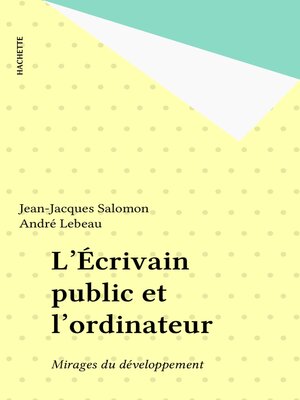 cover image of L'Écrivain public et l'ordinateur